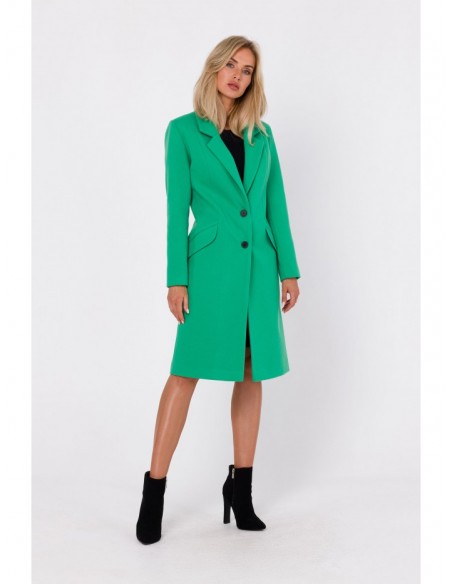 M758 Button down coat - green