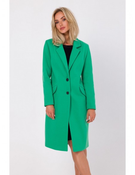 M758 Button down coat - green