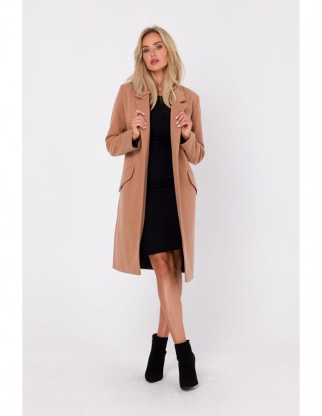 M758 Button down coat - camel