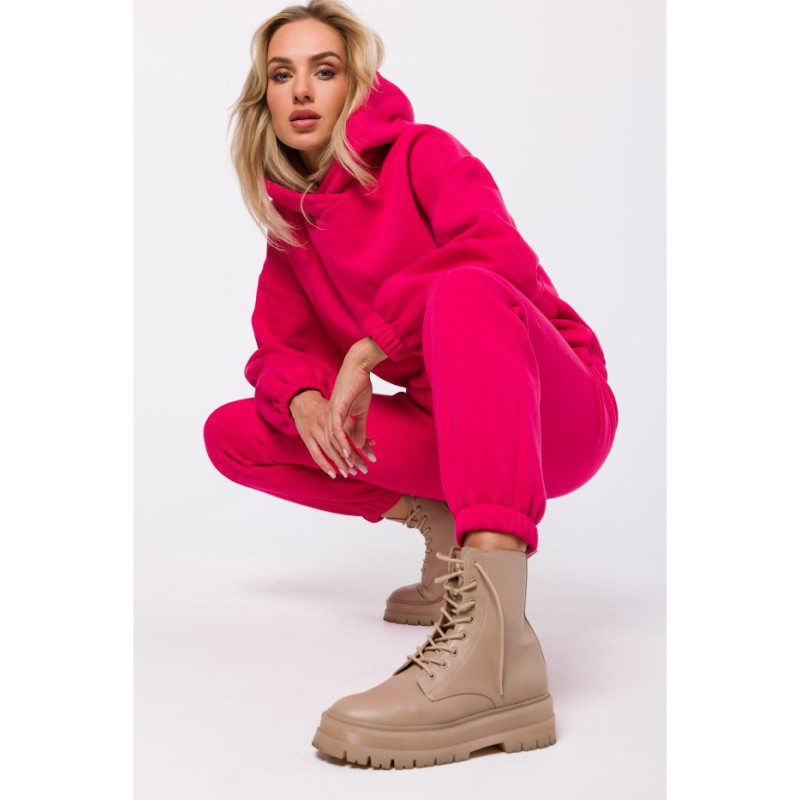 M759 Hooded pullover top - raspberry 2