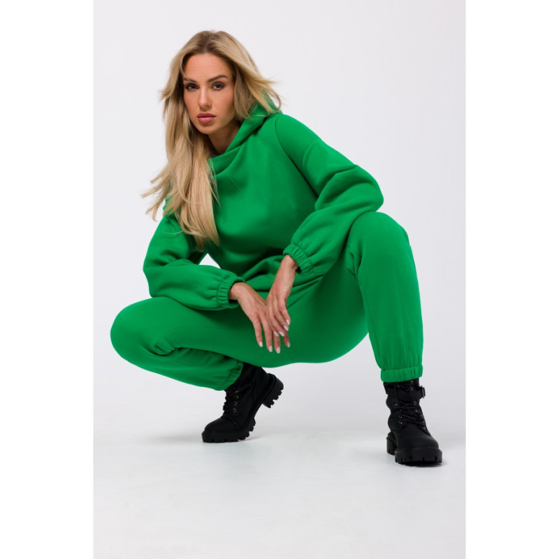 M759 Hooded pullover top - green 2