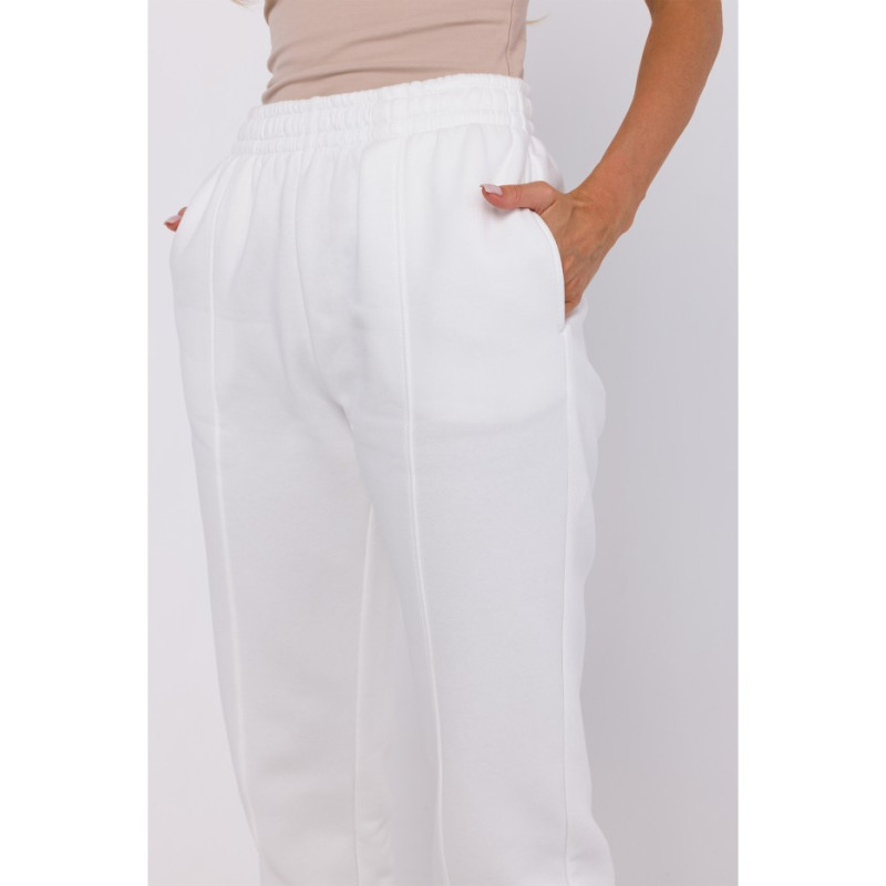 M760 Jogger trousers with front stitching - ecru 2