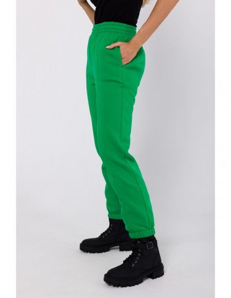 M760 Jogger trousers with front stitching - green