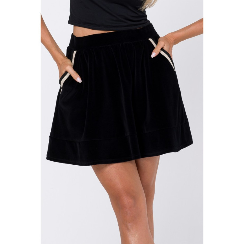 M768 Velvet skirt - black 2