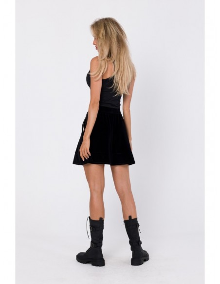 M768 Velvet skirt - black