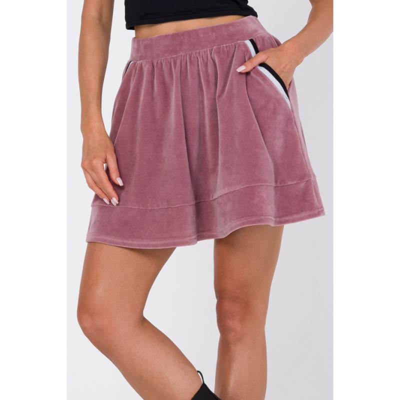 M768 Velvet skirt - crepe pink 2