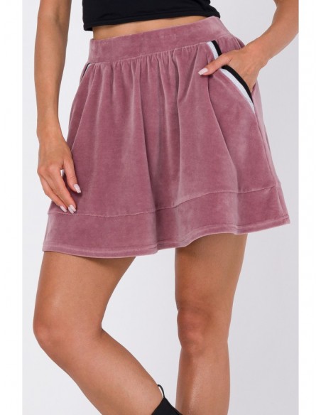 M768 Velvet skirt - crepe pink