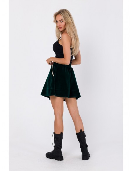 M768 Velvet skirt - green