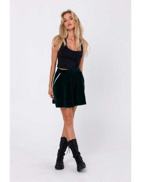 M768 Velvet skirt - green