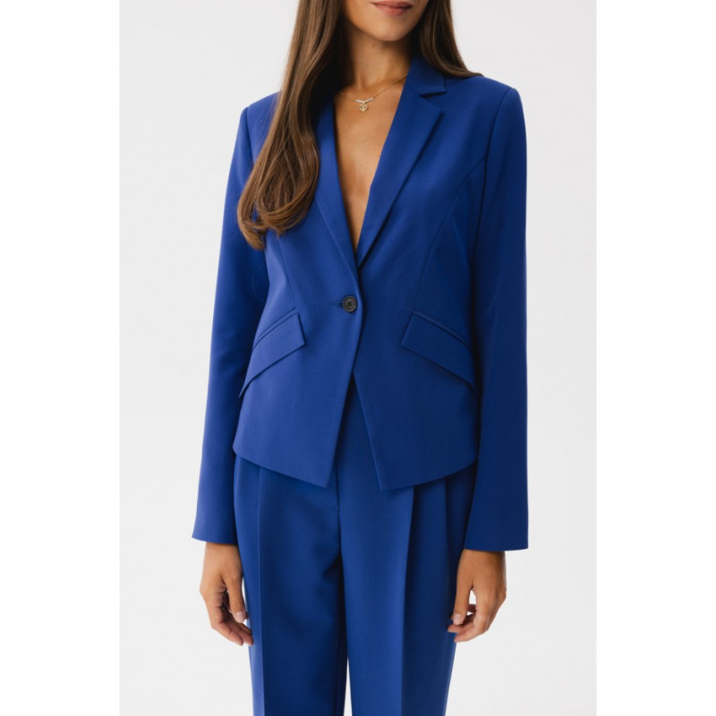 S353 Tailored single button blazer - royal blue 2