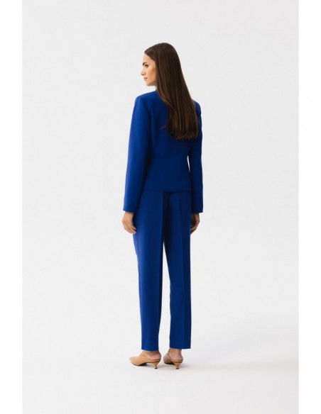 S353 Tailored single button blazer - royal blue