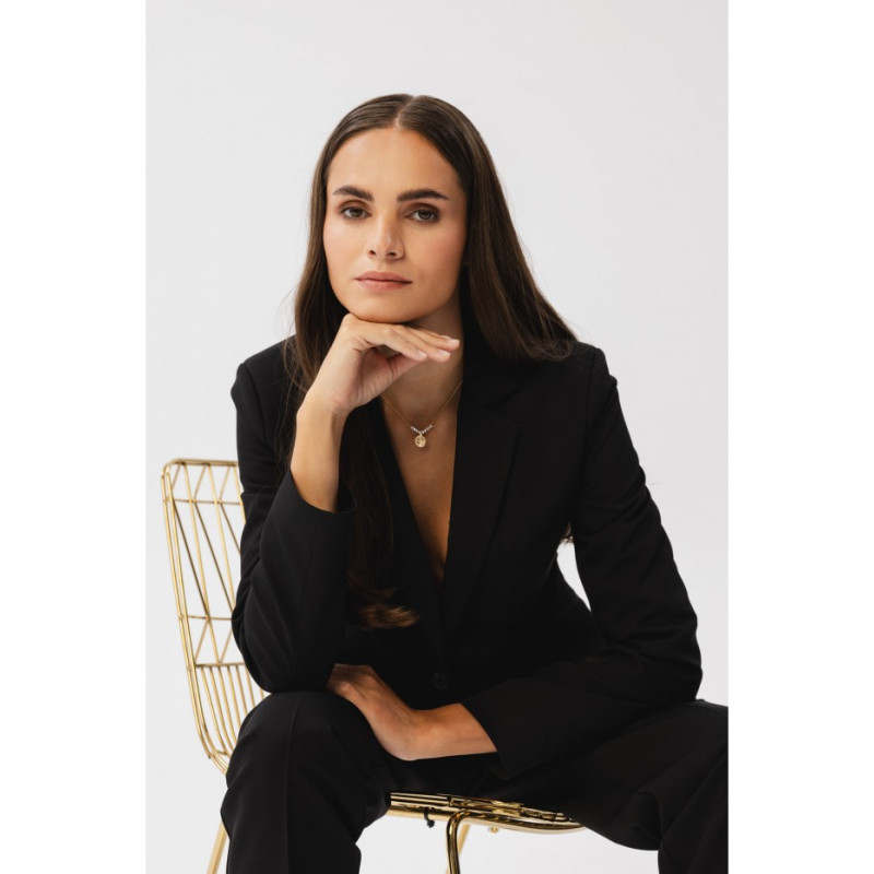 S353 Tailored single button blazer - black 2