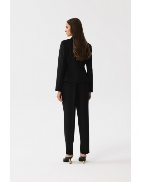 S353 Tailored single button blazer - black