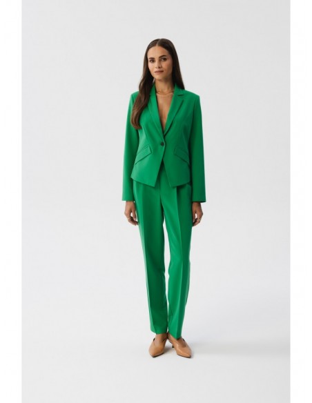 S353 Tailored single button blazer - green