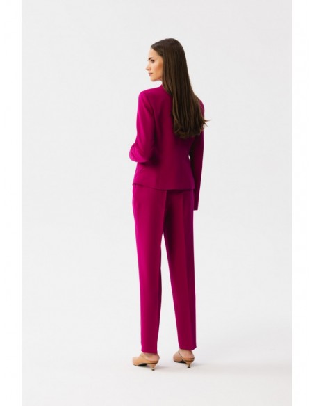 S353 Tailored single button blazer - plum