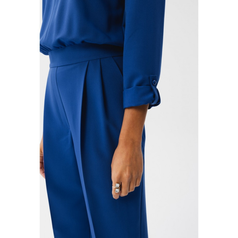 S355 Jumpsuit with a split neckline - royal blue 2