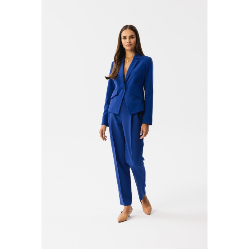 S356 High waisted trousers - royal blue 2