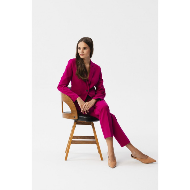 S356 High waisted trousers - plum 2