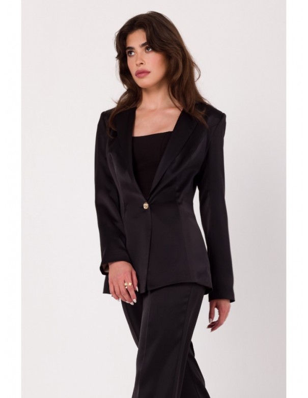 K173 Fancy blazer - black