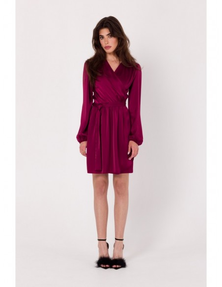 K175 Flared dress - maroon