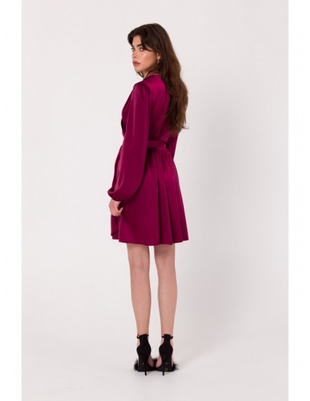 K175 Flared dress - maroon