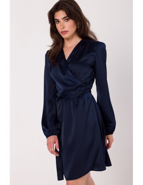 K175 Flared dress - navy blue