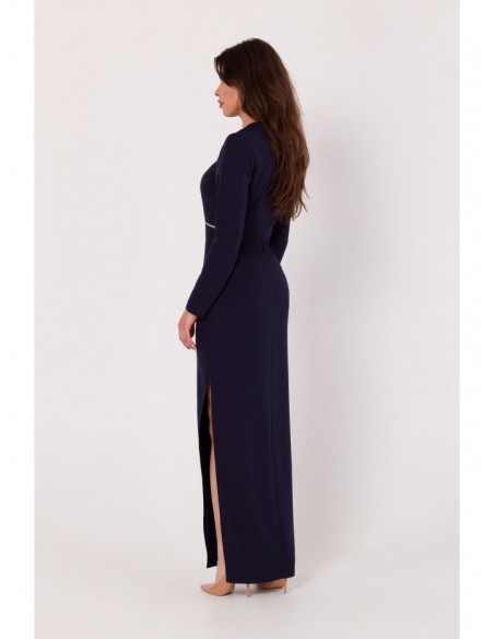 K180 Maxi dress with cut out detail - deep blue