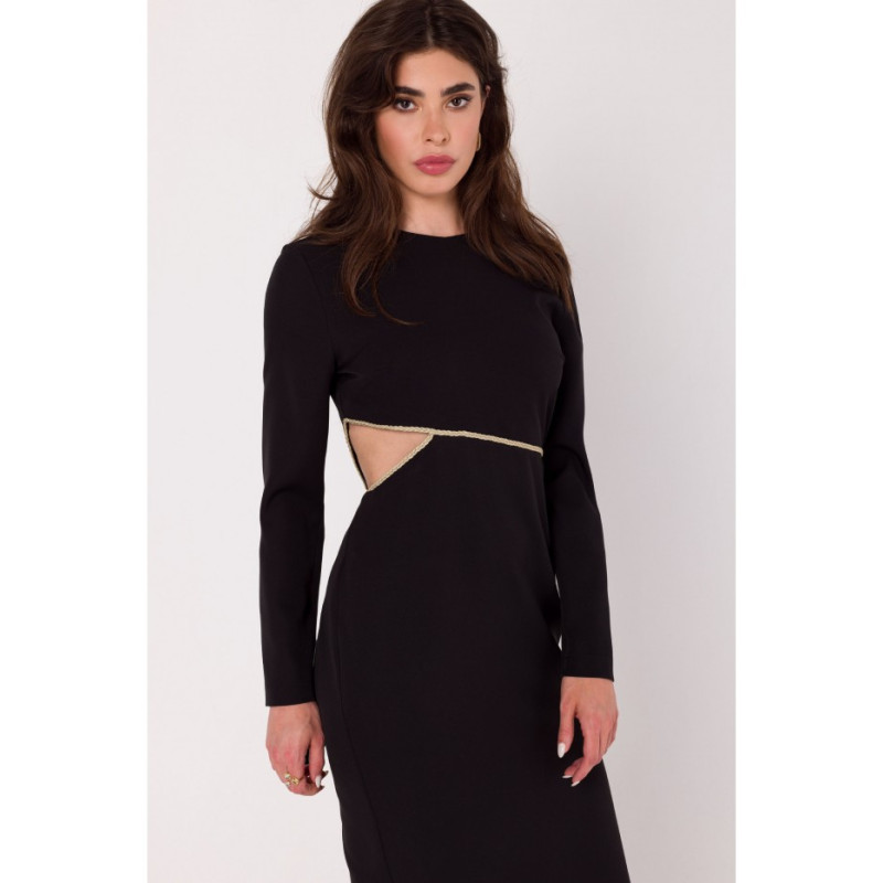 K180 Maxi dress with cut out detail - black 2