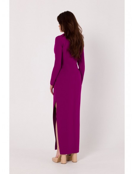 K180 Maxi dress with cut out detail - ruby