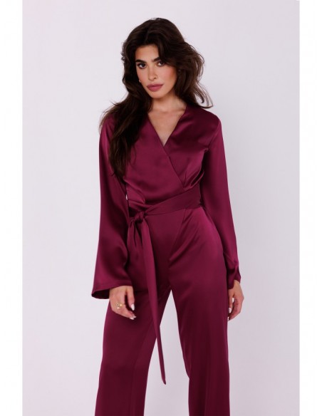 K171 Fancy jumpsuit - maroon