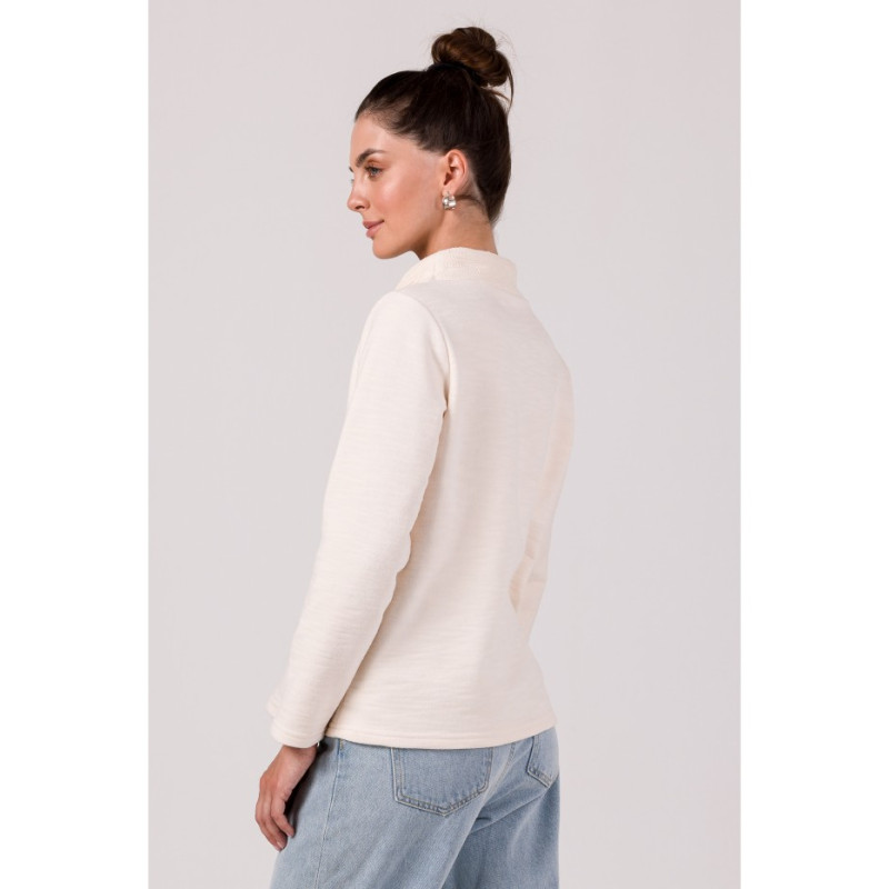 B268 Pullover top with high neck - vanilla 2