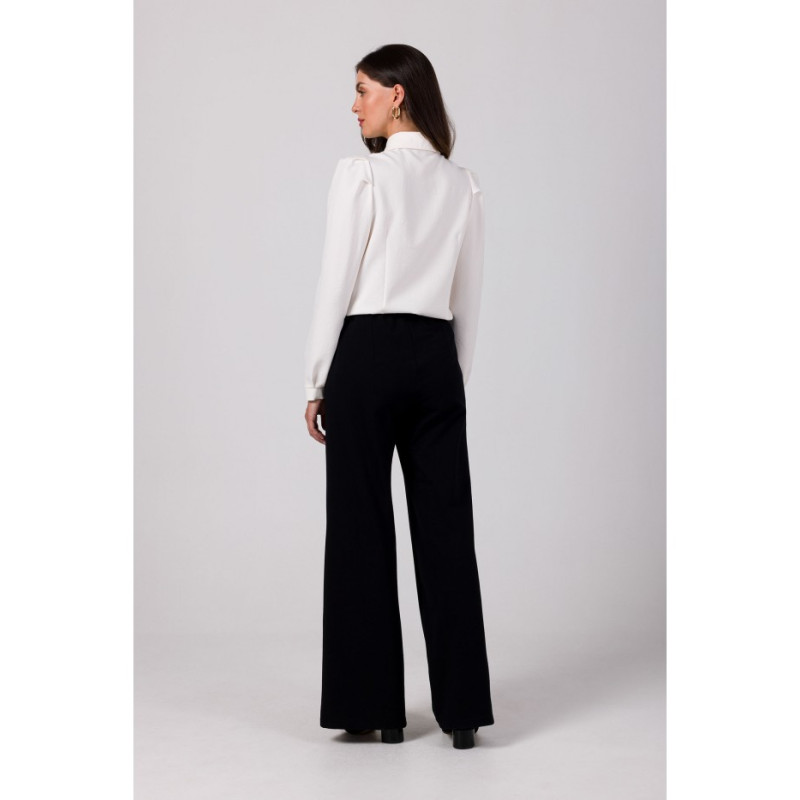 B275 Trousers with front stitching - black 2