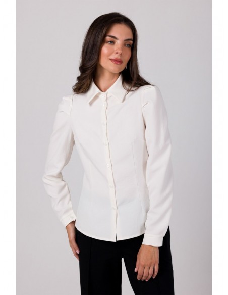 B277 Buttoned shirt - cream