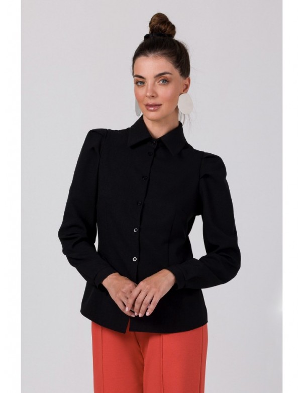 B277 Buttoned shirt - black