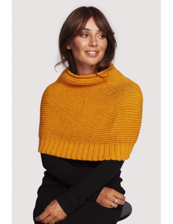 BK099 Knit chimney scarf - honey