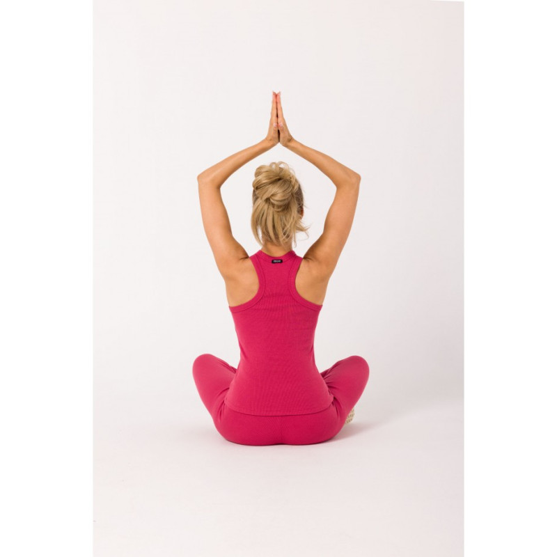 M735 Ribbed tank top - coral 2