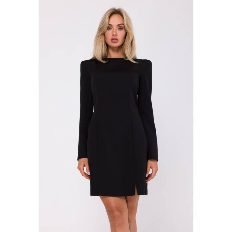 M755 Dress with modeling stitching - black 2