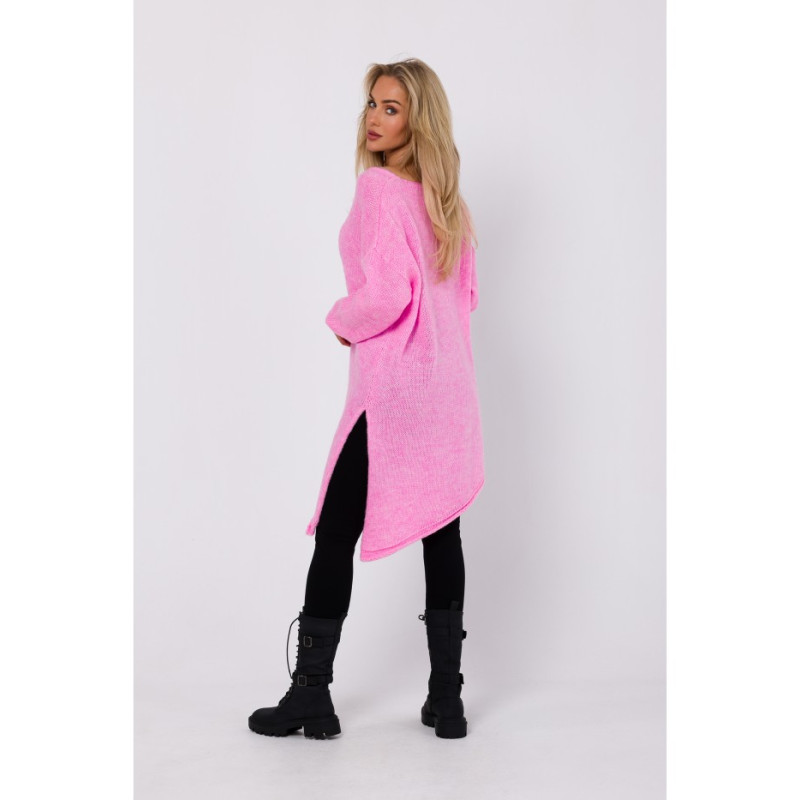 M769 Relaxed fit pullover tunic sweater - pink 2