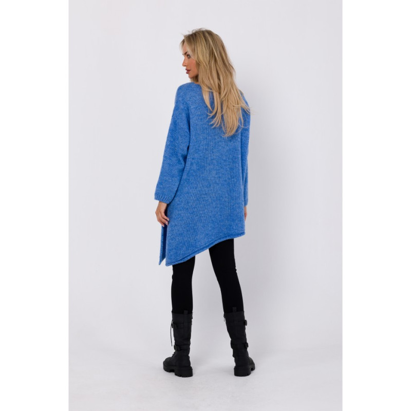 M769 Relaxed fit pullover tunic sweater - azure 2