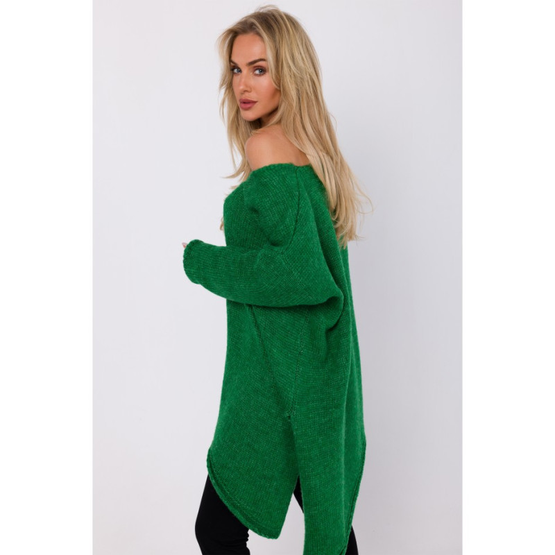 M769 Relaxed fit pullover tunic sweater - emerald 2