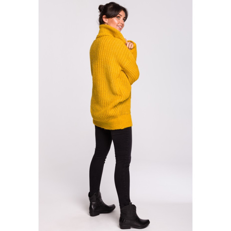 BK030 High neck pullover sweater - honey 2