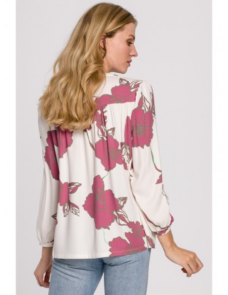 K099 Puff sleeve blouse - model 2