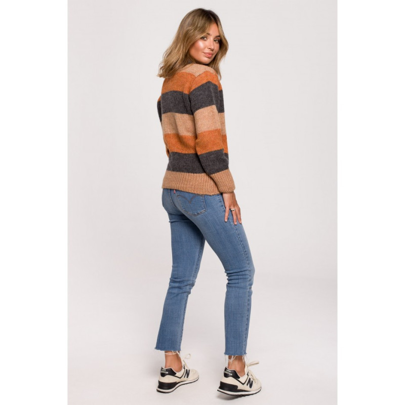 BK071 Multicolour pullover sweater - model 4 2