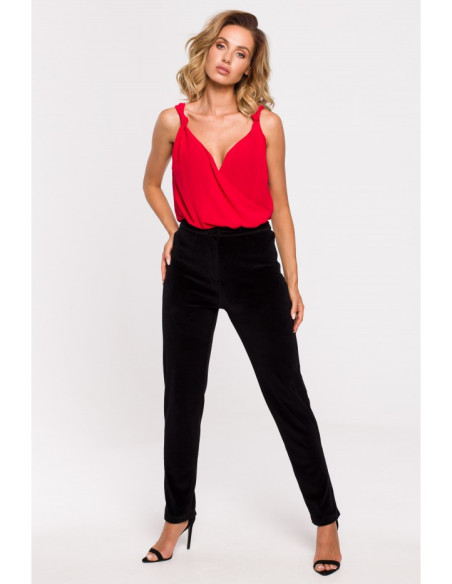 M644 Velvet trousers - black