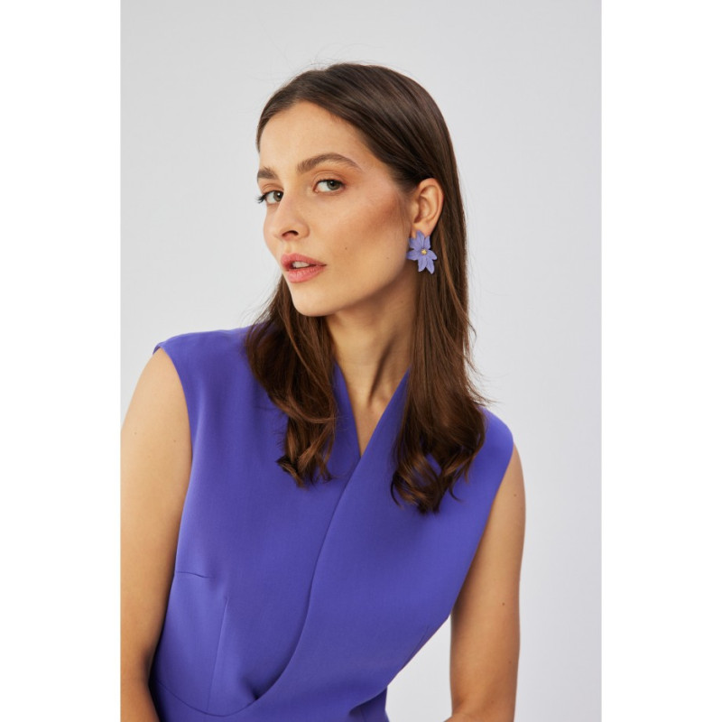 S360 Sheath dress with wrap neckline - violet 2