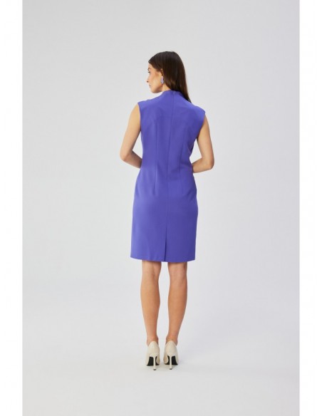 S360 Sheath dress with wrap neckline - violet