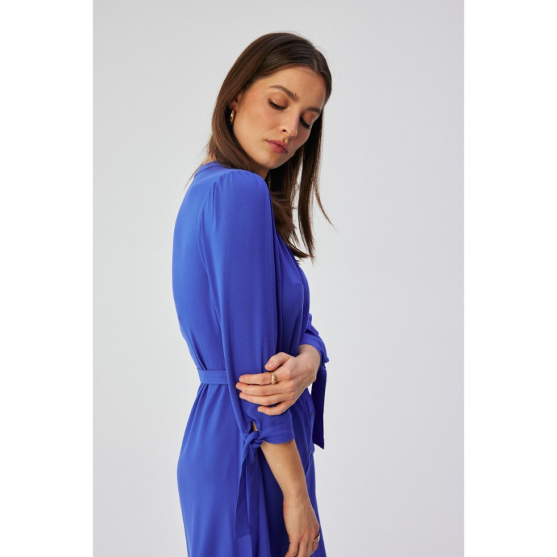 copy of S365 Viscose A-line dress with tie sleeves - lilac 2
