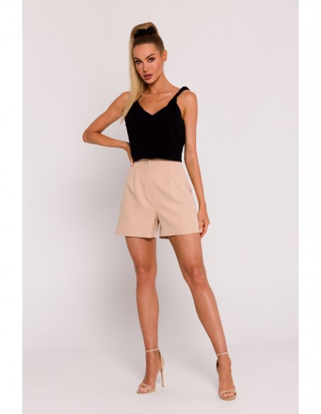 M775 Shorts with pleats - beige