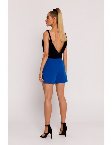 M775 Shorts with pleats - blue