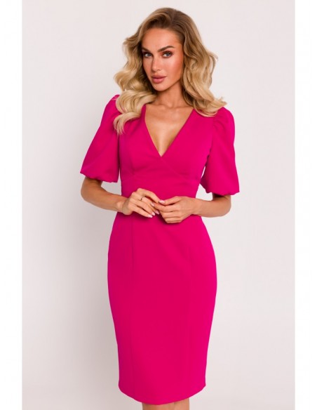 M779 Bustier dress - fuchsia